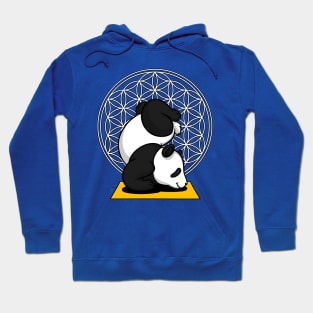 Cute Panda Bear Yoga Lover Flower Of Life Zen Gift Hoodie